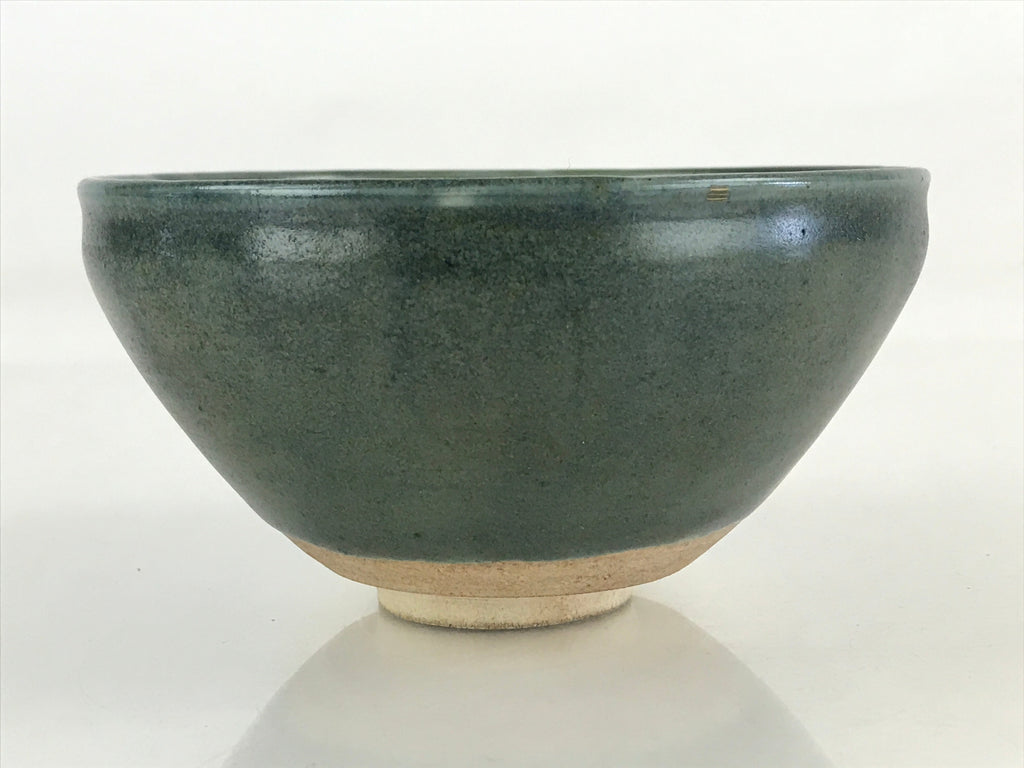 Japanese Ceramic Green Tea Bowl Vtg Chawan Tea Ceremony Matcha Green GTB986