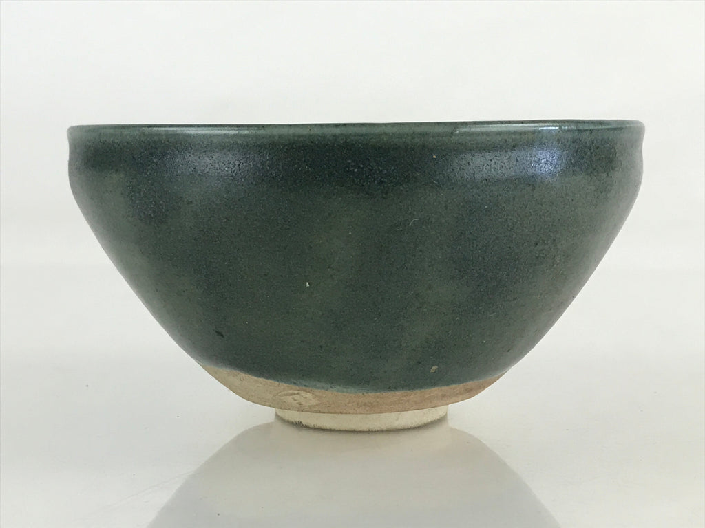 Japanese Ceramic Green Tea Bowl Vtg Chawan Tea Ceremony Matcha Green GTB986