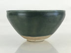 Japanese Ceramic Green Tea Bowl Vtg Chawan Tea Ceremony Matcha Green GTB986