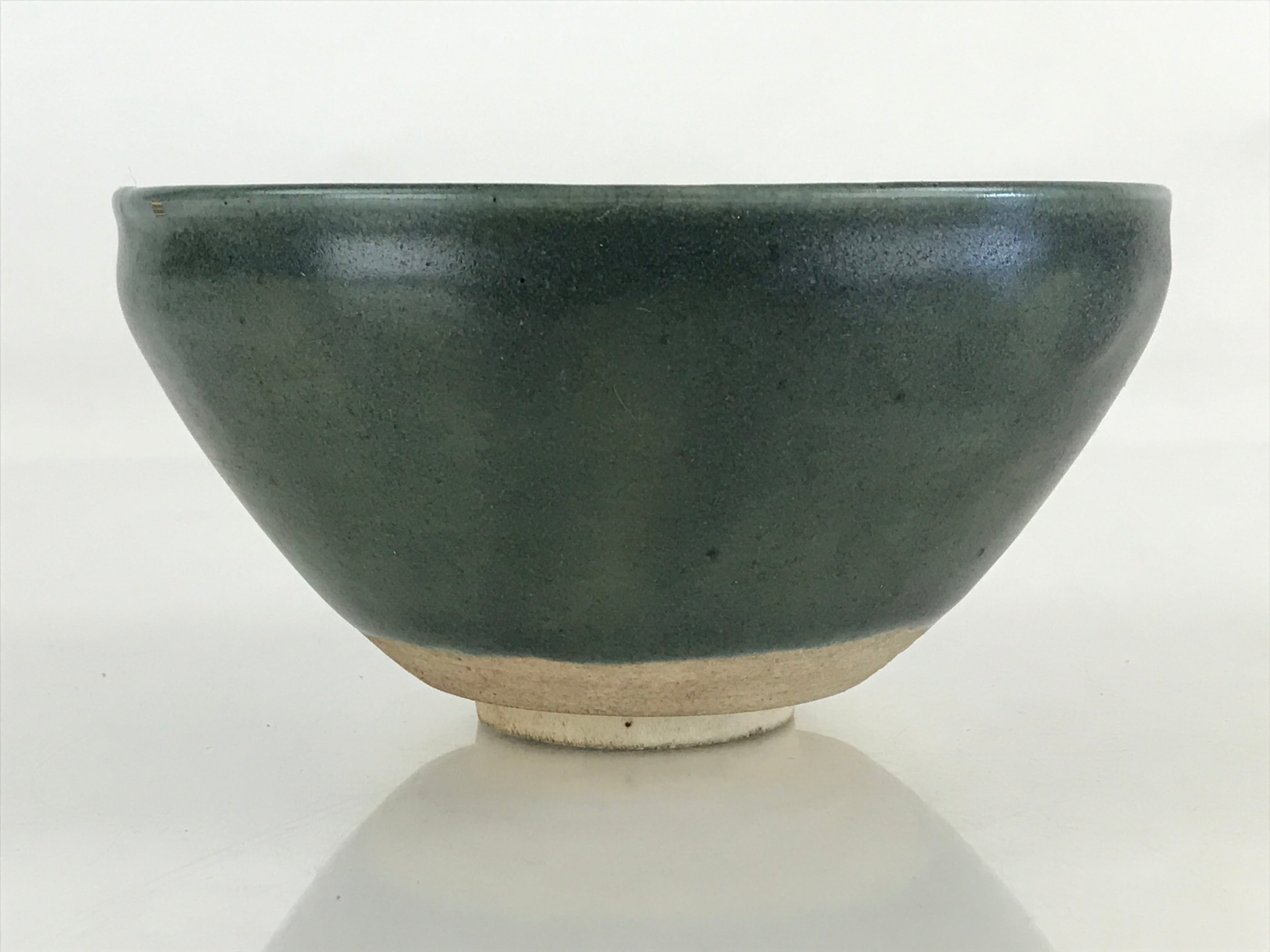 Japanese Ceramic Green Tea Bowl Vtg Chawan Tea Ceremony Matcha Green GTB986