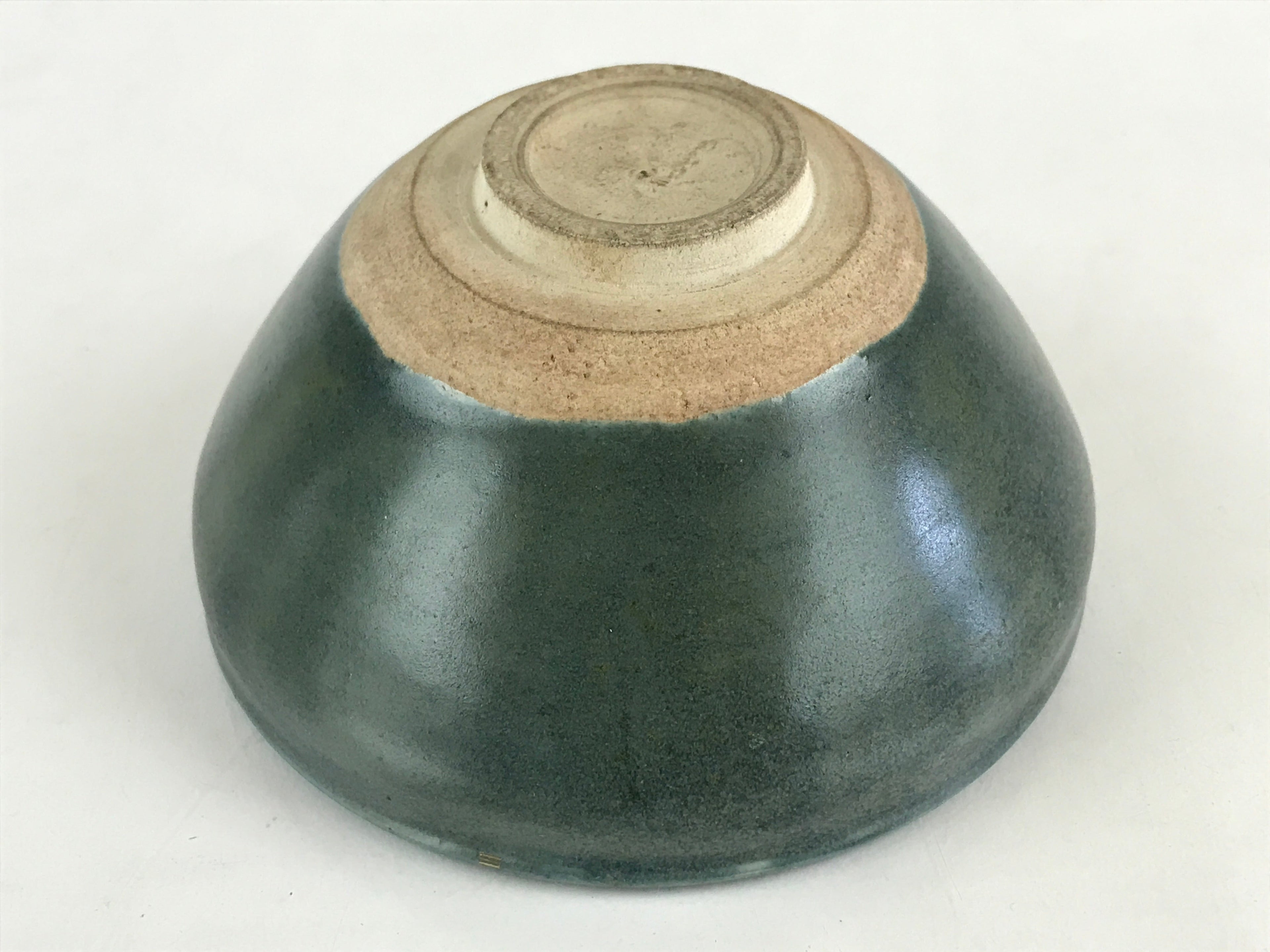 Japanese Ceramic Green Tea Bowl Vtg Chawan Tea Ceremony Matcha Green GTB986