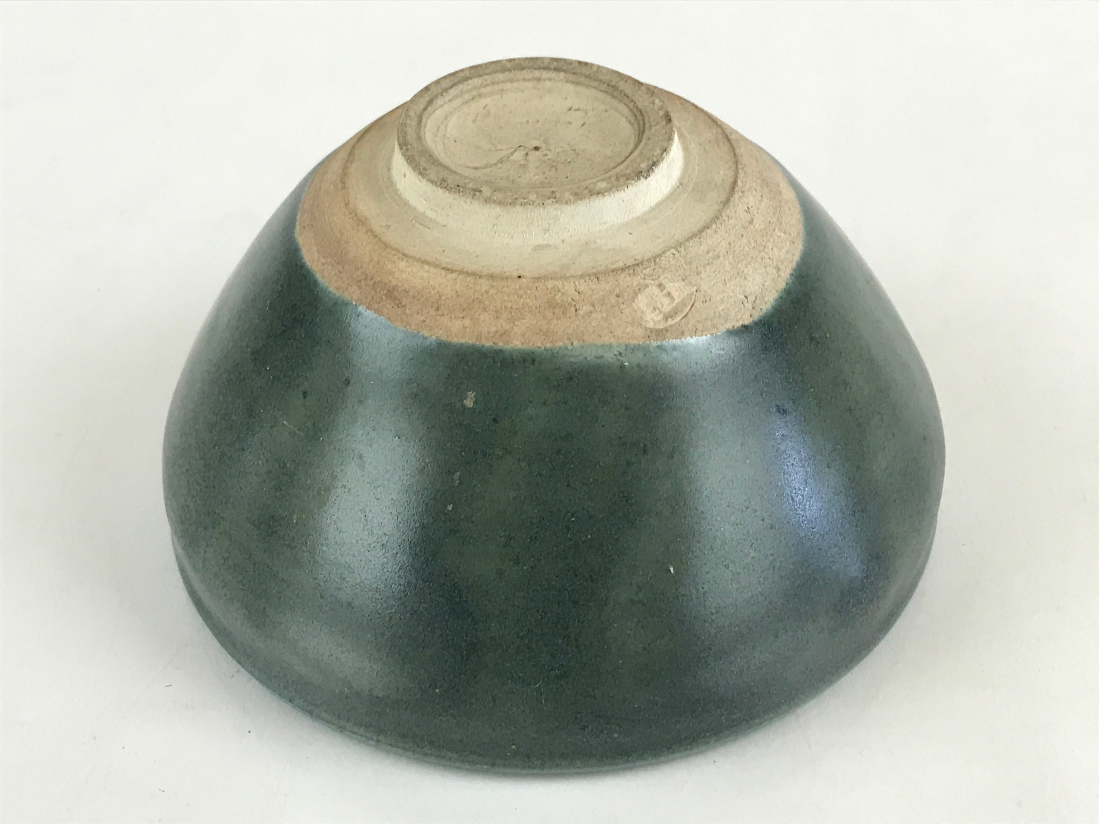 Japanese Ceramic Green Tea Bowl Vtg Chawan Tea Ceremony Matcha Green GTB986