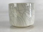Japanese Ceramic Green Tea Bowl Vtg Chawan Tea Ceremony Matcha White GTB978