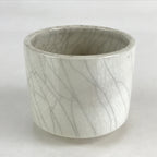 Japanese Ceramic Green Tea Bowl Vtg Chawan Tea Ceremony Matcha White GTB978