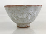 Japanese Ceramic Green Tea Bowl Vtg Chawan Tea Ceremony Matcha White GTB980