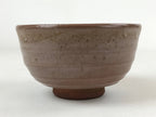 Japanese Ceramic Green Tea Bowl Vtg Fish Brown Aka Oribe Matcha Chawan CHB13