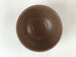Japanese Ceramic Green Tea Bowl Vtg Fish Brown Aka Oribe Matcha Chawan CHB13