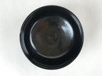 Japanese Ceramic Green Tea Bowl Vtg Kuro Oribe Black Brown Matcha Chawan CHB10