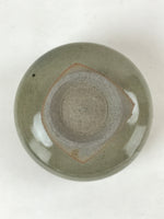 Japanese Ceramic Green Tea Bowl Vtg Light Gray White Matcha Chawan Sado GTB991