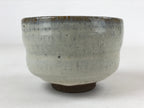 Japanese Ceramic Green Tea Bowl Vtg White Glaze Red Clay Matcha Chawan CHB18