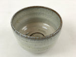 Japanese Ceramic Green Tea Bowl Vtg White Glaze Red Clay Matcha Chawan CHB18