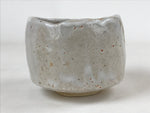 Japanese Ceramic Green Tea Bowl Vtg White Mino Ware Matcha Chawan CHB5