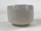 Japanese Ceramic Green Tea Bowl Vtg White Mino Ware Matcha Chawan CHB5