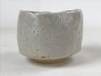Japanese Ceramic Green Tea Bowl Vtg White Mino Ware Matcha Chawan CHB5