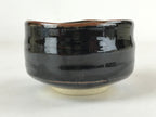 Japanese Ceramic Green Tea Ceremony Bowl Black Brown Koseto Matcha Chawan CHB23