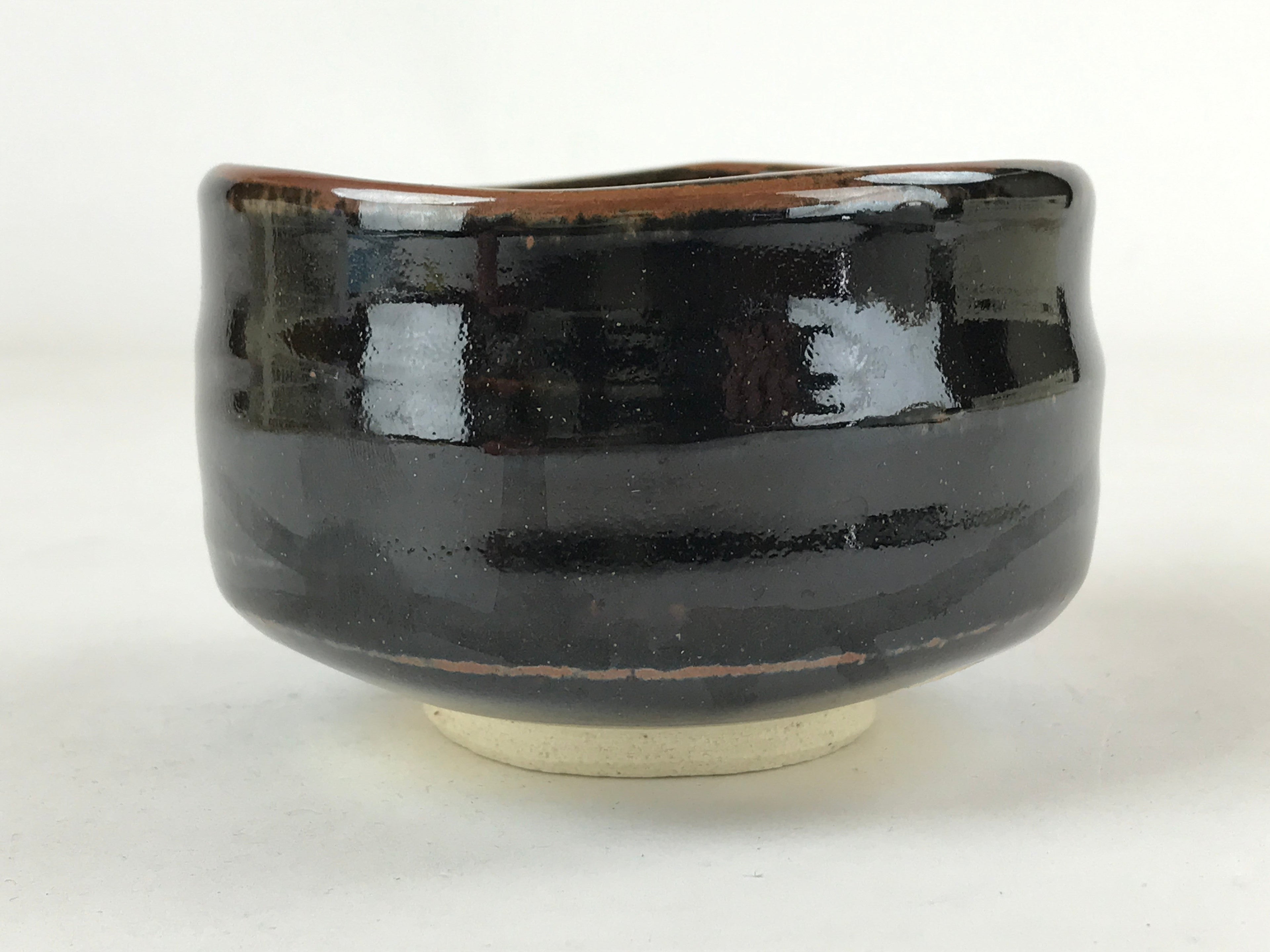 Japanese Ceramic Green Tea Ceremony Bowl Black Brown Koseto Matcha Chawan CHB23