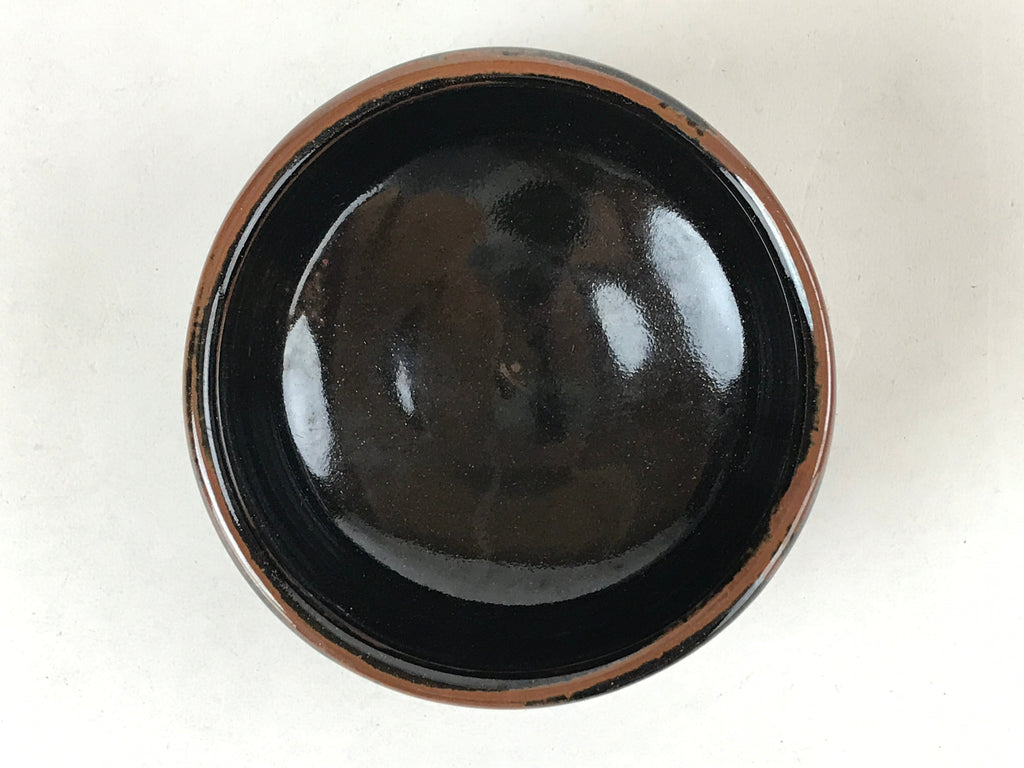 Japanese Ceramic Green Tea Ceremony Bowl Black Brown Koseto Matcha Chawan CHB23