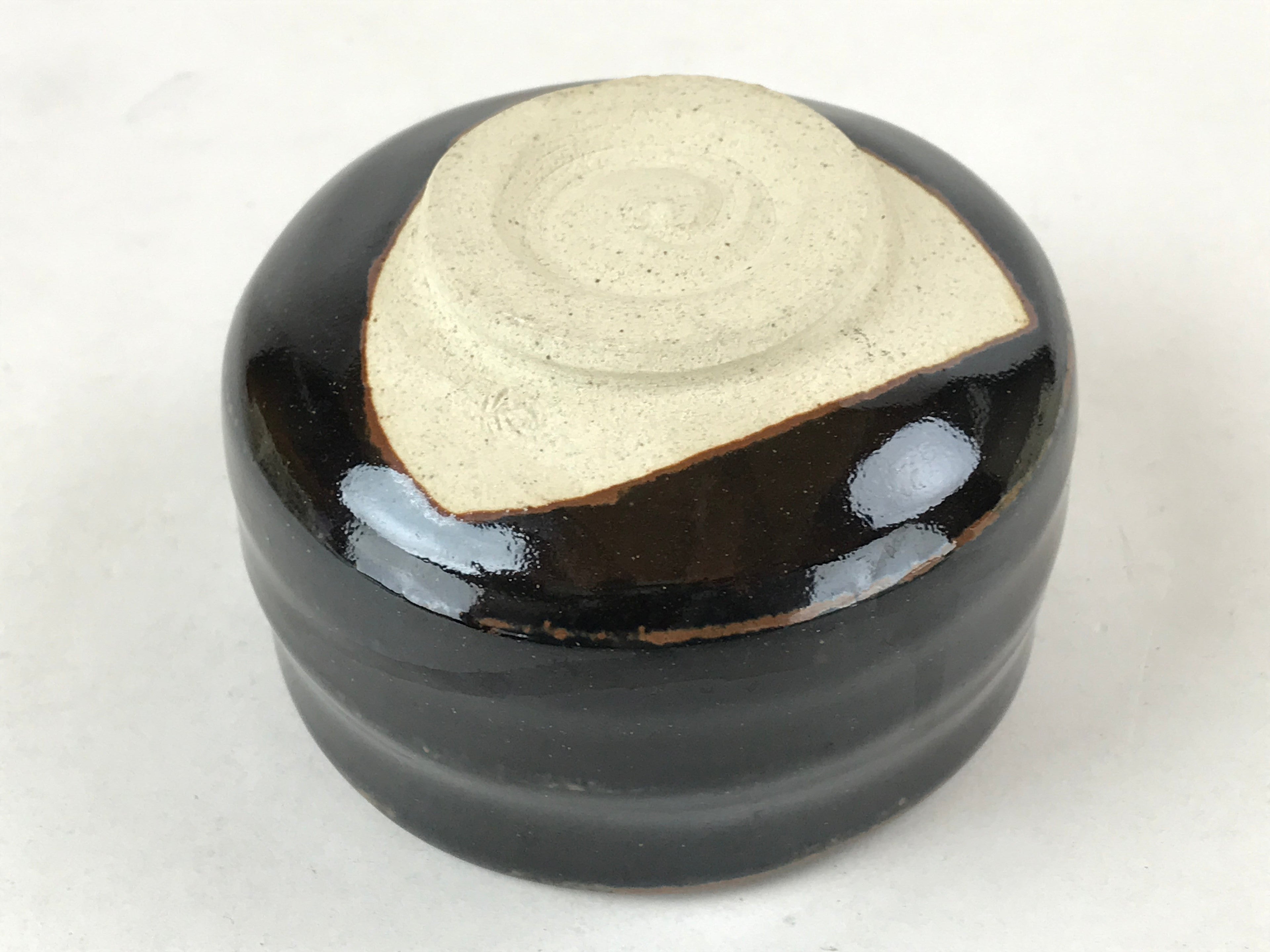 Japanese Ceramic Green Tea Ceremony Bowl Black Brown Koseto Matcha Chawan CHB23