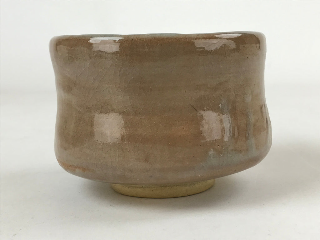 Japanese Ceramic Green Tea Ceremony Bowl Brown Crackle Glaze Matcha Chawan CHB15