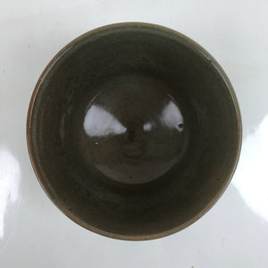 Japanese Ceramic Green Tea Ceremony Bowl Matcha Chawan Ducks Brown Pottery CHB52