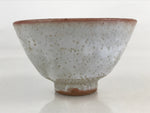 Japanese Ceramic Green Tea Ceremony Bowl Matcha Chawan Gray White Pottery GTB980