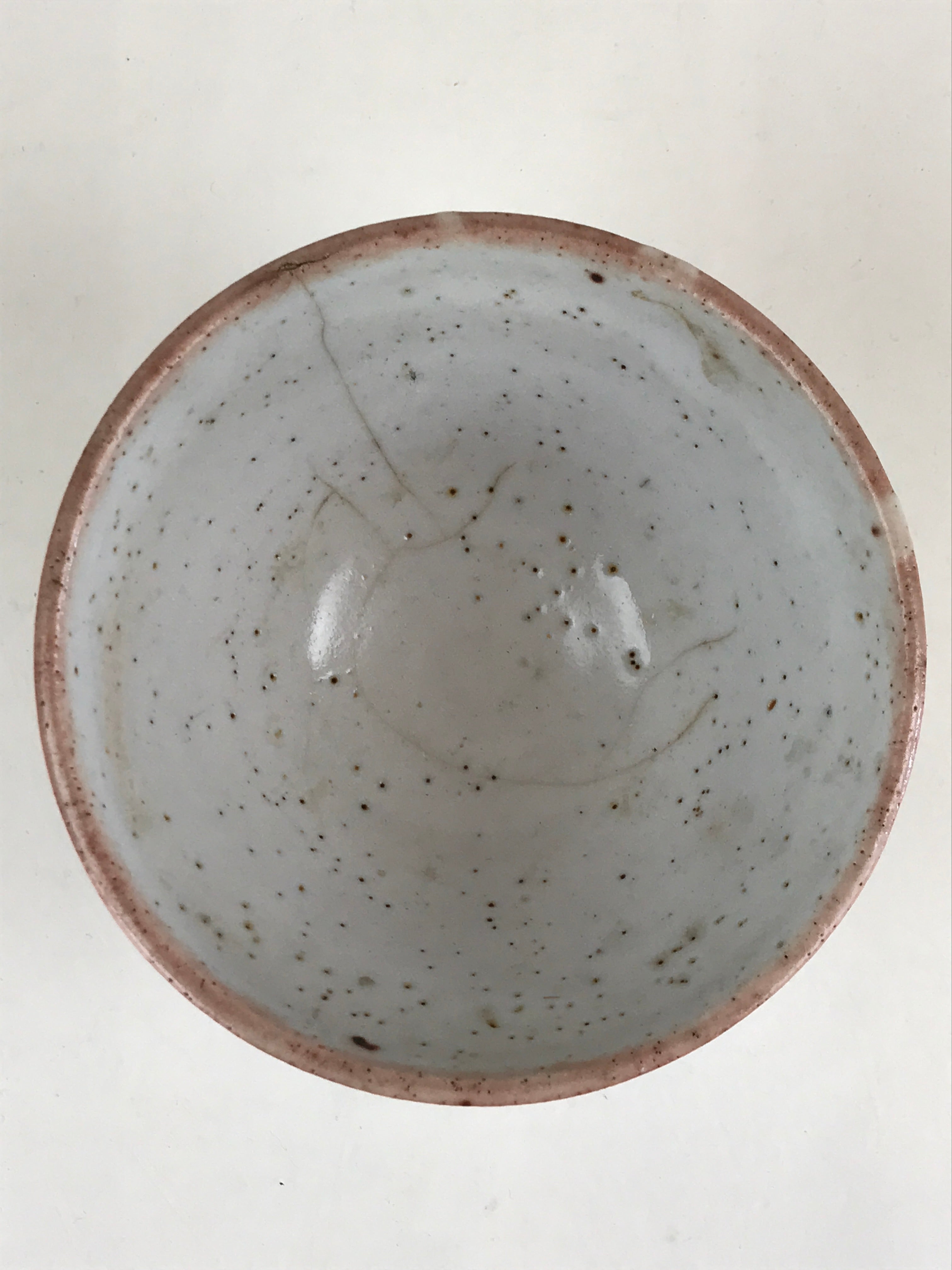 Japanese Ceramic Green Tea Ceremony Bowl Matcha Chawan Gray White Pottery GTB980