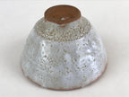 Japanese Ceramic Green Tea Ceremony Bowl Matcha Chawan Gray White Pottery GTB980