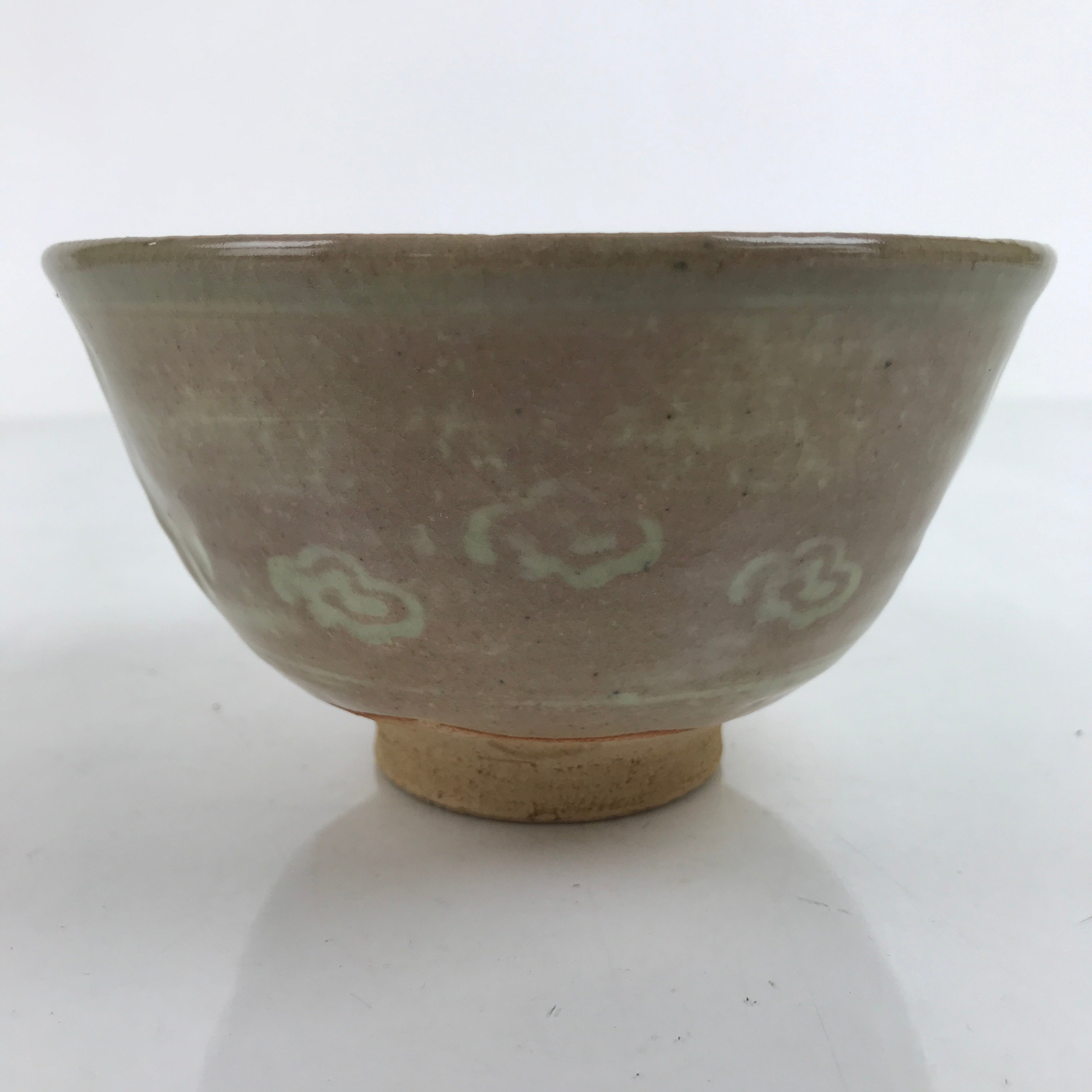 Japanese Ceramic Green Tea Ceremony Bowl Matcha Chawan Vtg Ducks Brown CHB49