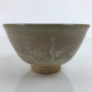 Japanese Ceramic Green Tea Ceremony Bowl Matcha Chawan Vtg Ducks Brown CHB49