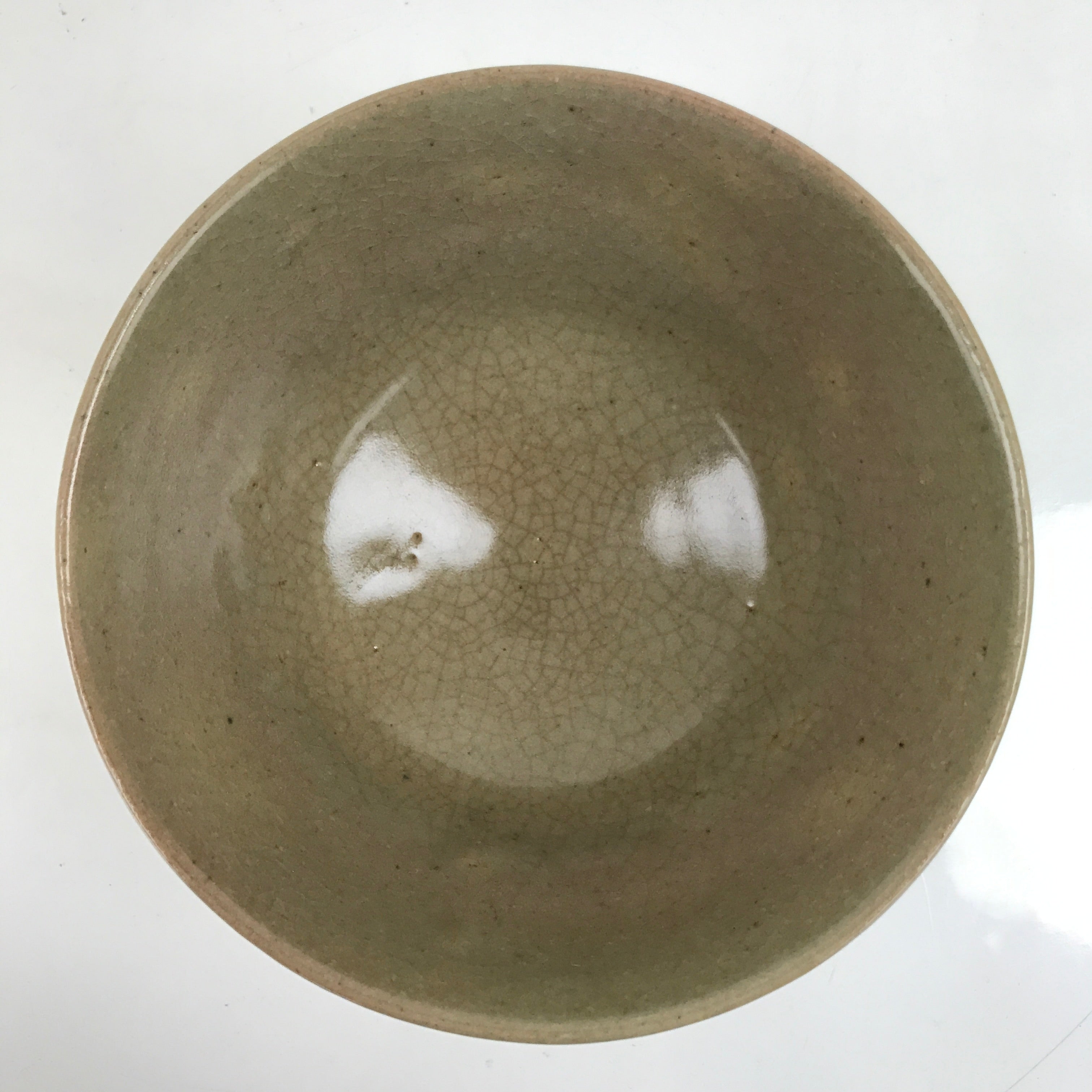 Japanese Ceramic Green Tea Ceremony Bowl Matcha Chawan Vtg Ducks Brown CHB49