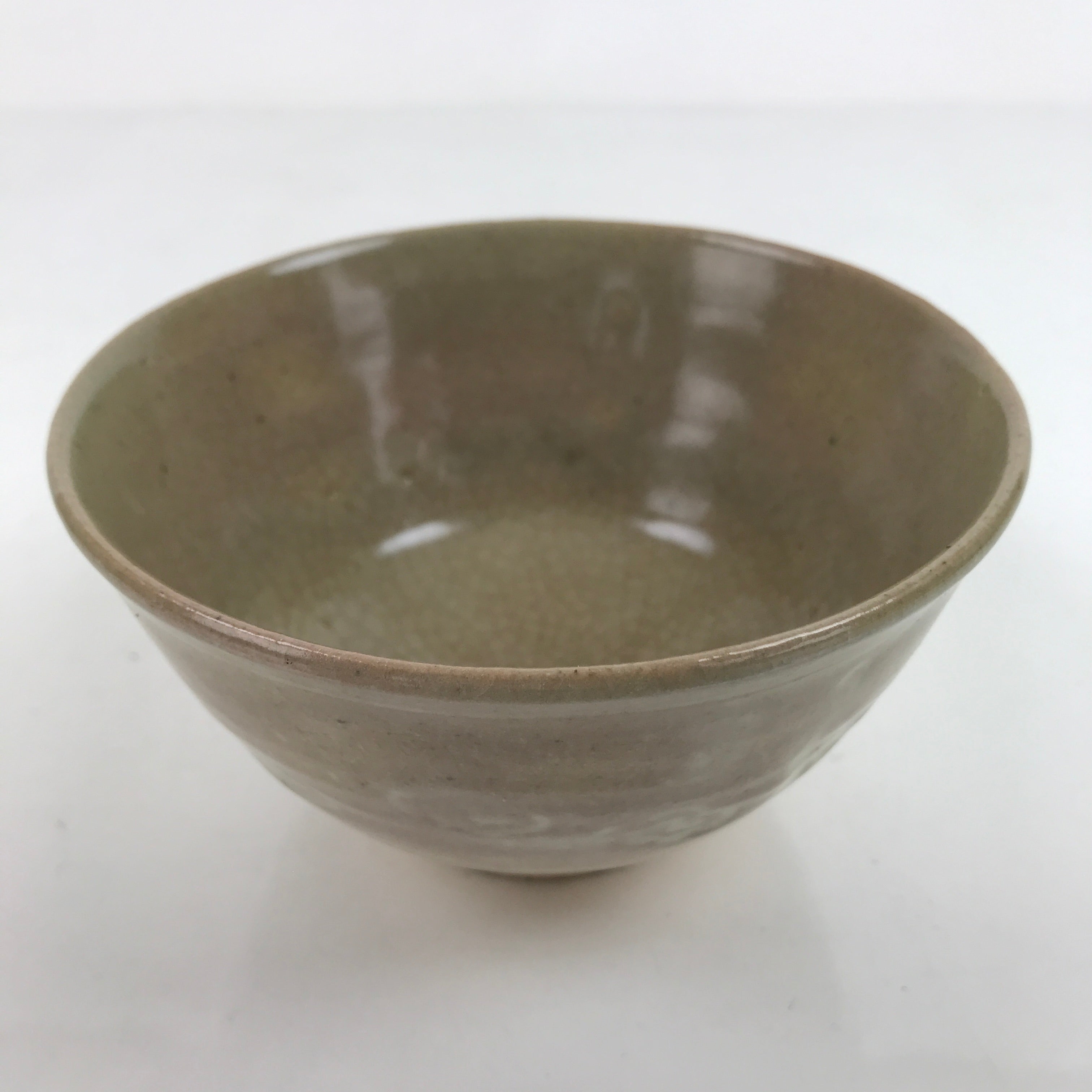 Japanese Ceramic Green Tea Ceremony Bowl Matcha Chawan Vtg Ducks Brown CHB49