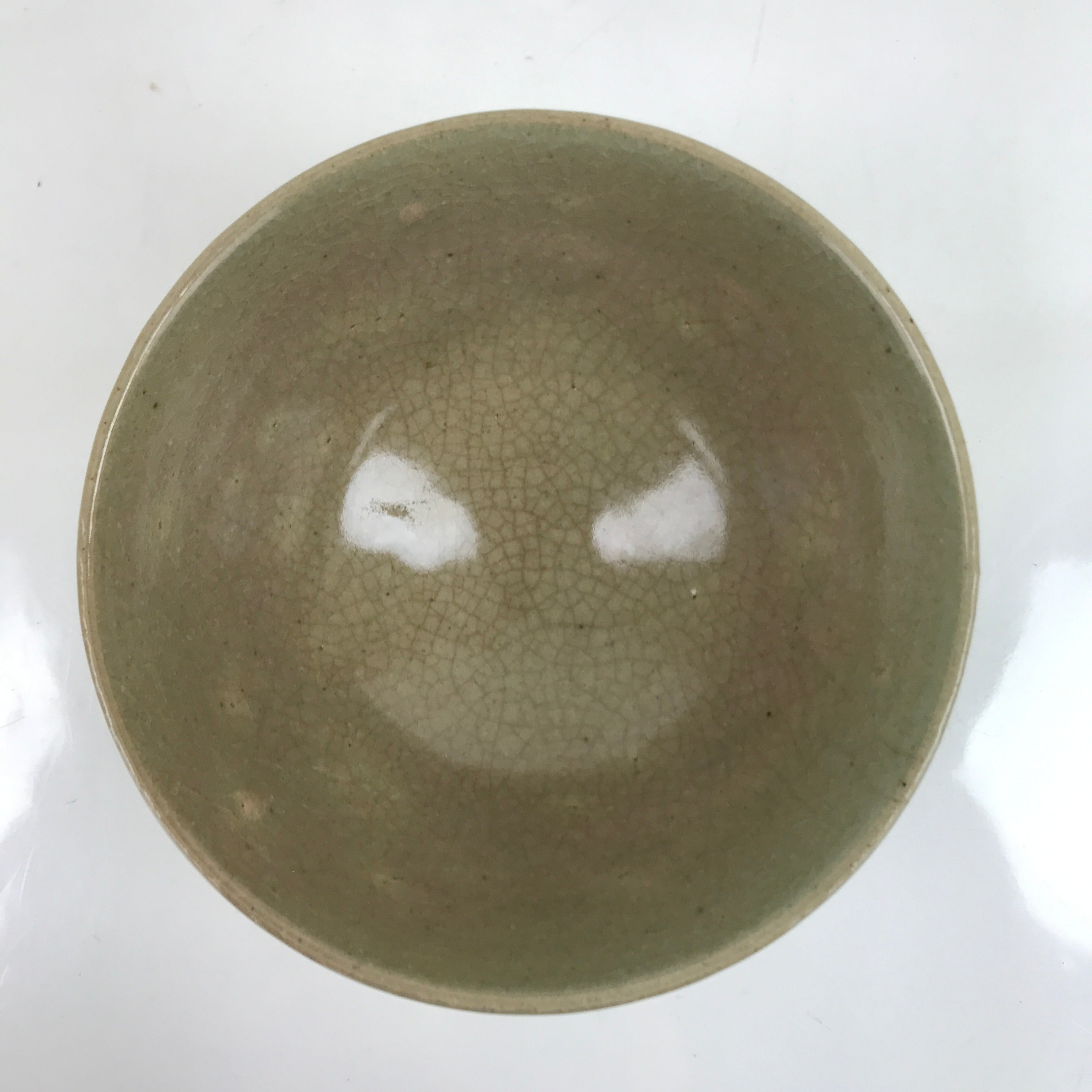 Japanese Ceramic Green Tea Ceremony Bowl Matcha Chawan Vtg Ducks Brown CHB51