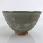 Japanese Ceramic Green Tea Ceremony Bowl Matcha Chawan Vtg Ducks Green CHB47