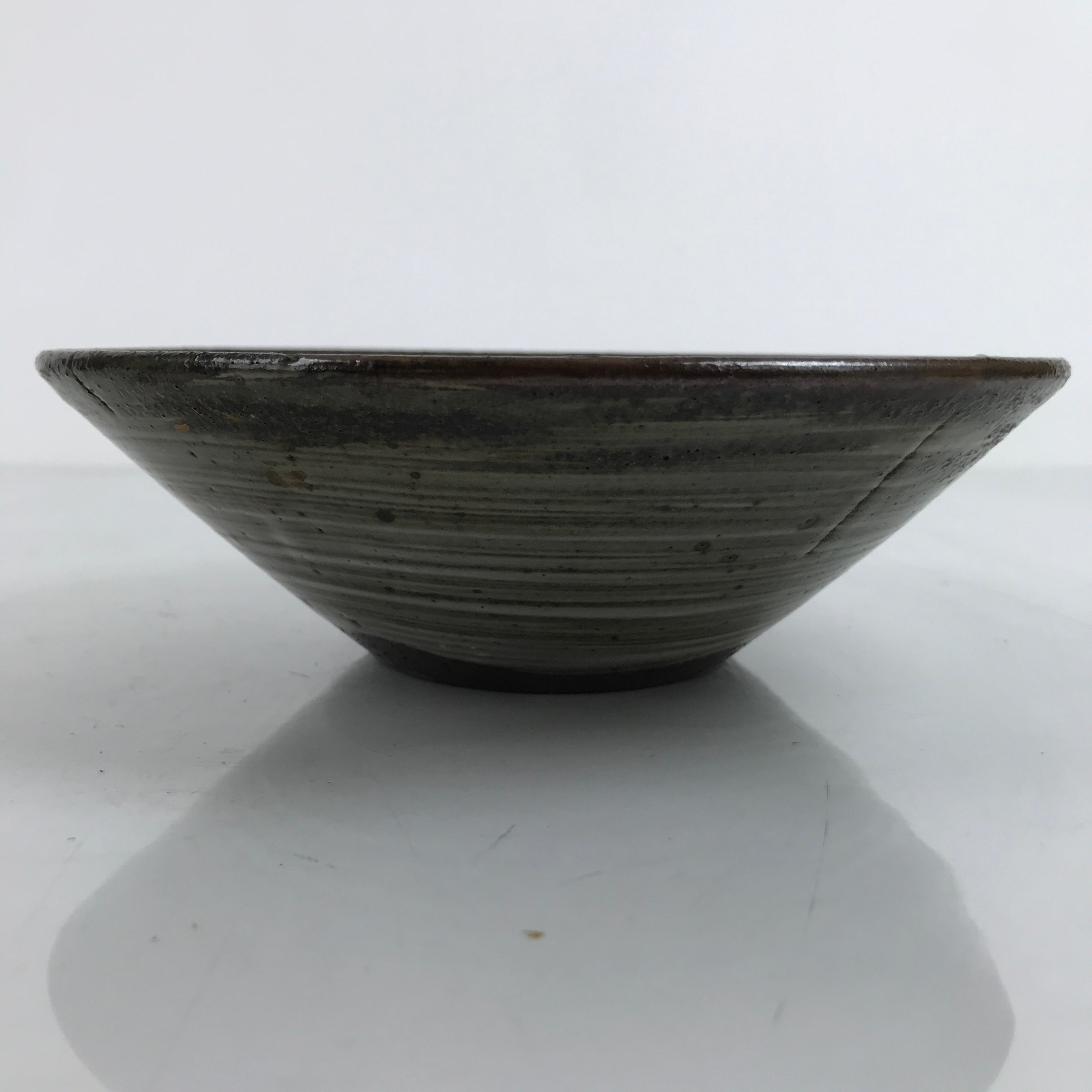 Japanese Ceramic Green Tea Ceremony Bowl Summer Matcha Chawan Brush Brown CHB53