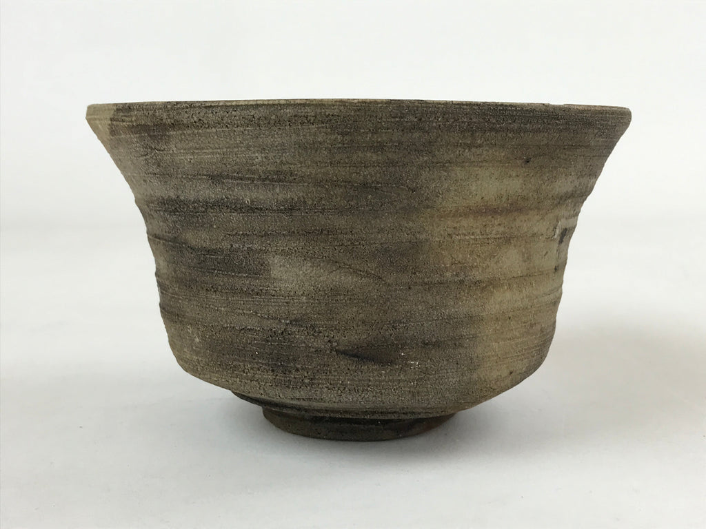 Japanese Ceramic Green Tea Ceremony Bowl Vtg Brown Matte Matcha Chawan CHB6