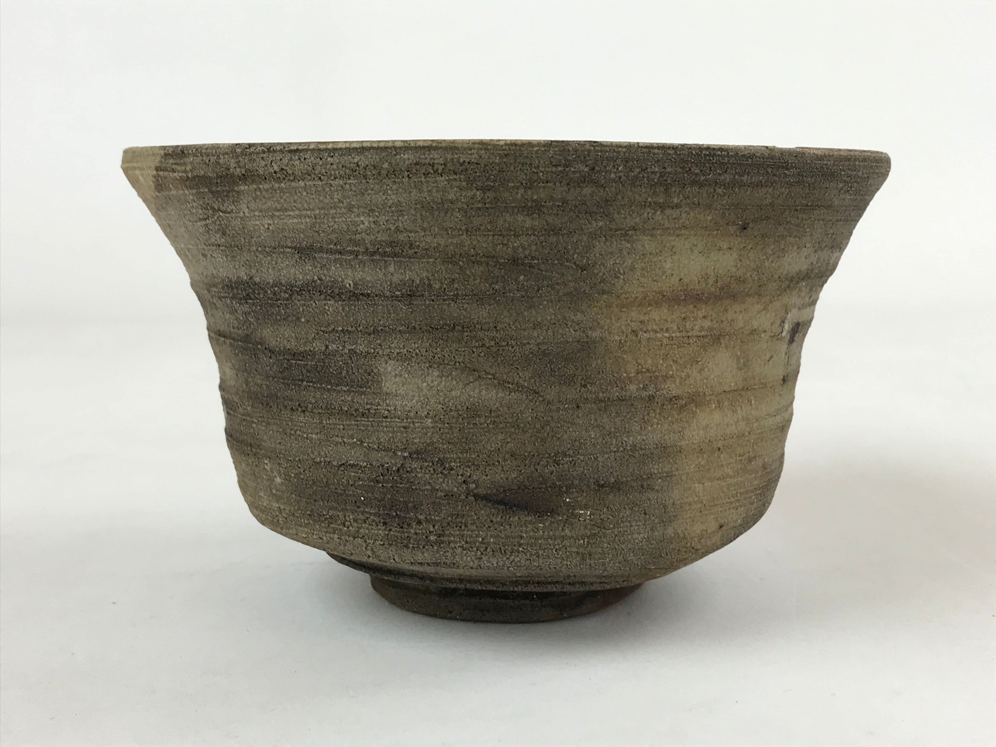 Japanese Ceramic Green Tea Ceremony Bowl Vtg Brown Matte Matcha Chawan CHB6