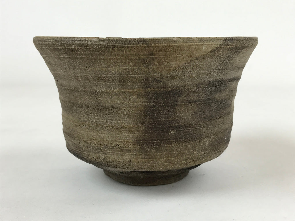 Japanese Ceramic Green Tea Ceremony Bowl Vtg Brown Matte Matcha Chawan CHB6