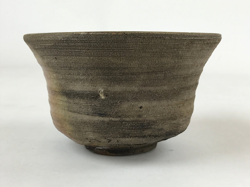 Japanese Ceramic Green Tea Ceremony Bowl Vtg Brown Matte Matcha Chawan CHB6