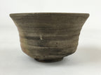 Japanese Ceramic Green Tea Ceremony Bowl Vtg Brown Matte Matcha Chawan CHB6