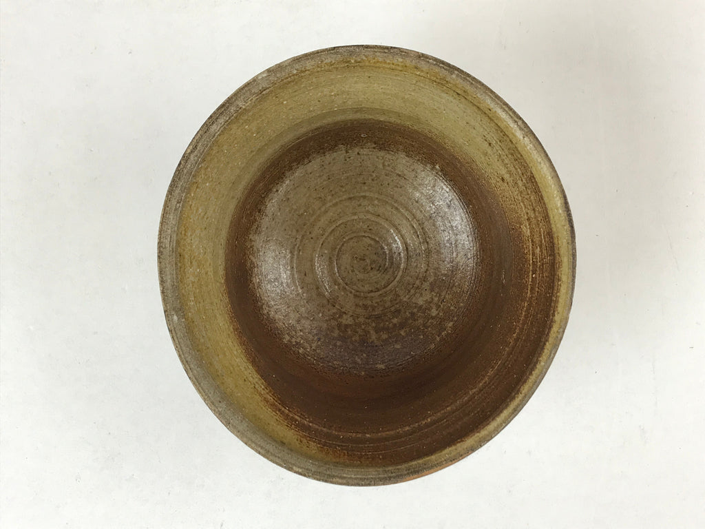 Japanese Ceramic Green Tea Ceremony Bowl Vtg Brown Matte Matcha Chawan CHB6