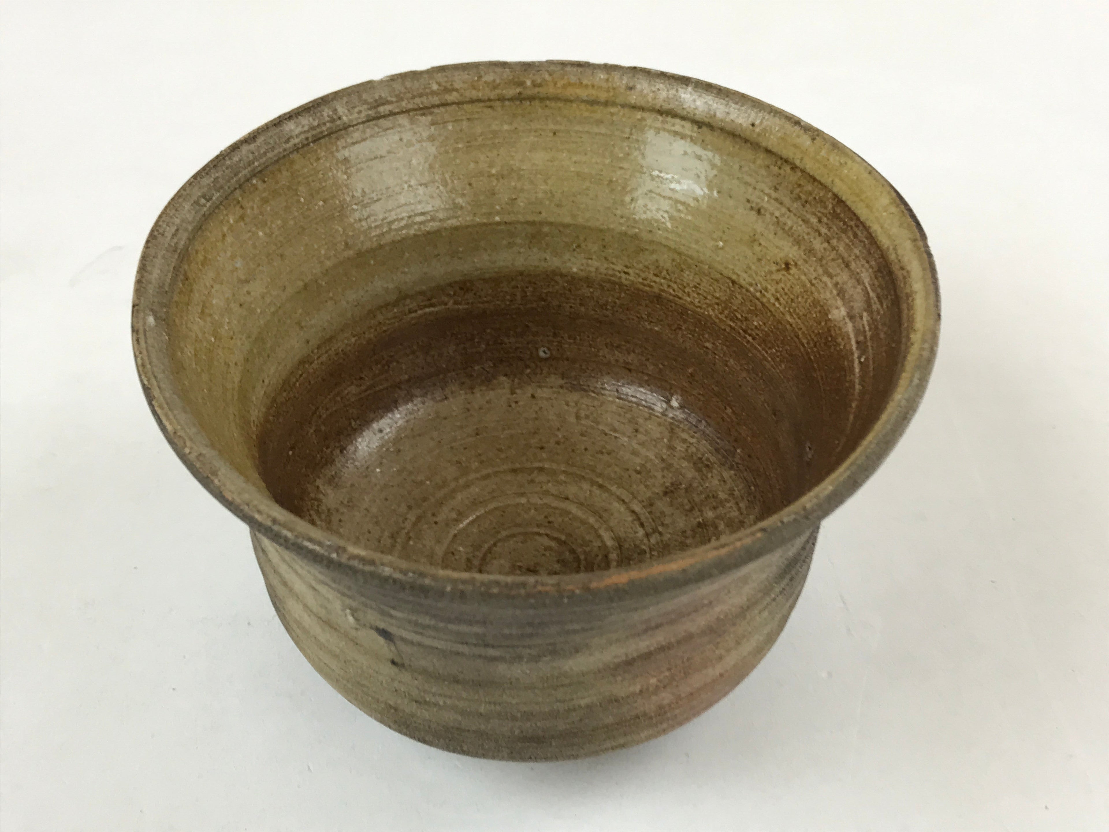 Japanese Ceramic Green Tea Ceremony Bowl Vtg Brown Matte Matcha Chawan CHB6