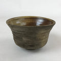 Japanese Ceramic Green Tea Ceremony Bowl Vtg Brown Matte Matcha Chawan CHB6