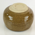Japanese Ceramic Green Tea Ceremony Bowl Vtg Chawan Brown Glaze Pottery GTB952