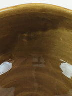 Japanese Ceramic Green Tea Ceremony Bowl Vtg Chawan Brown Glaze Pottery GTB952