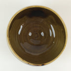 Japanese Ceramic Green Tea Ceremony Bowl Vtg Chawan Brown Glaze Pottery GTB952