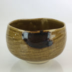 Japanese Ceramic Green Tea Ceremony Bowl Vtg Chawan Brown Glaze Pottery GTB952