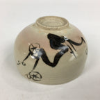 Japanese Ceramic Green Tea Ceremony Bowl Vtg Chawan Plum Blossoms Pottery GTB850