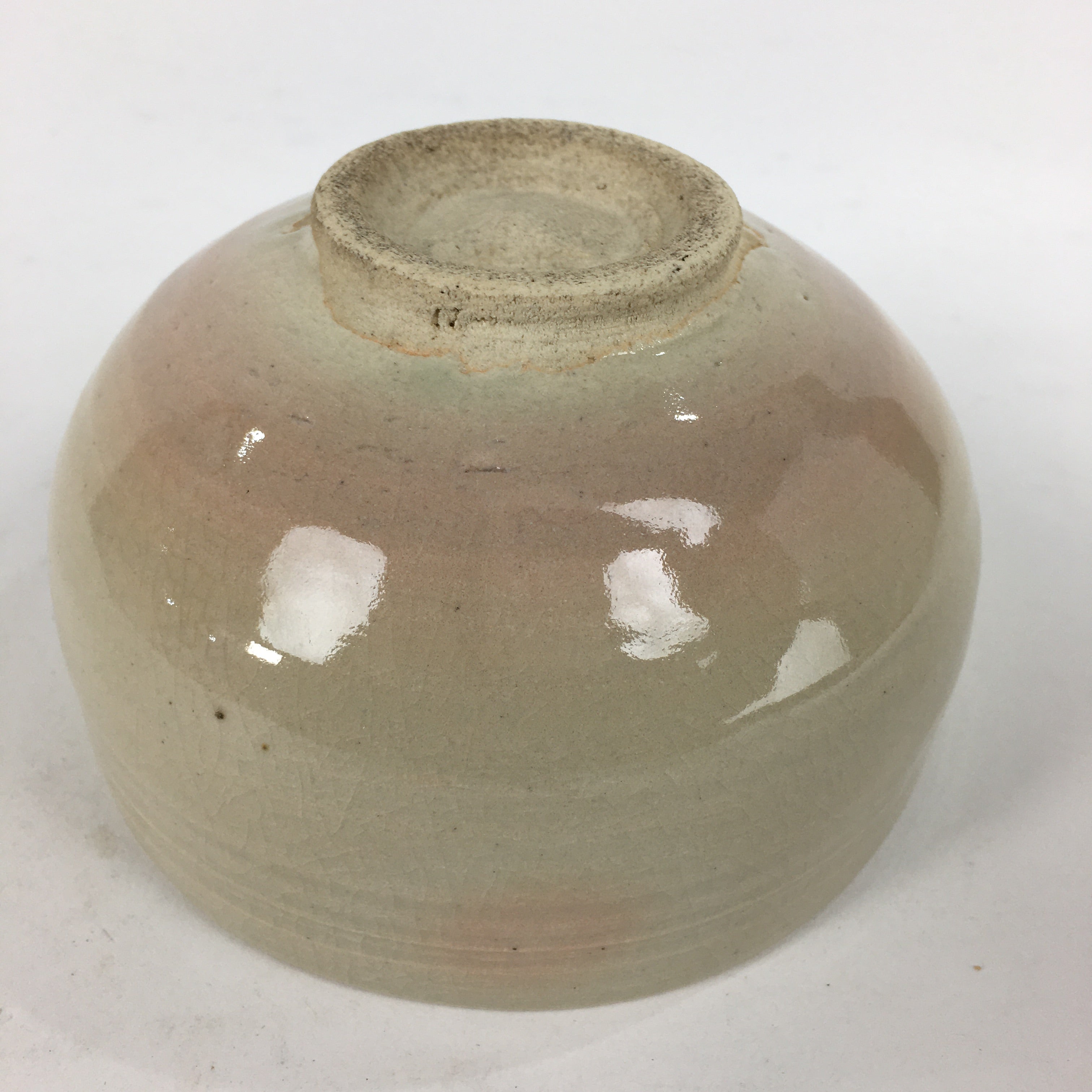 Japanese Ceramic Green Tea Ceremony Bowl Vtg Chawan Plum Blossoms Pottery GTB850