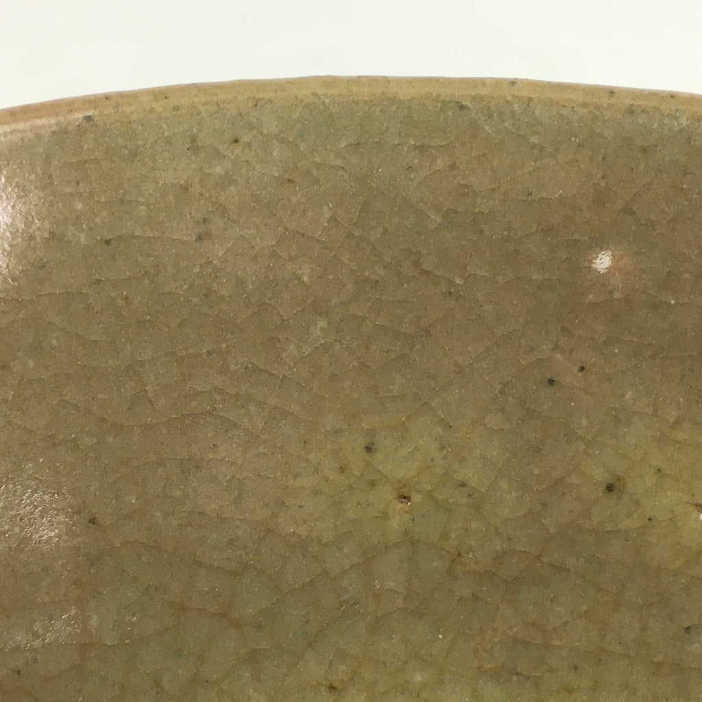 Japanese Ceramic Green Tea Ceremony Bowl Vtg Matcha Chawan Crane Pottery GTB900