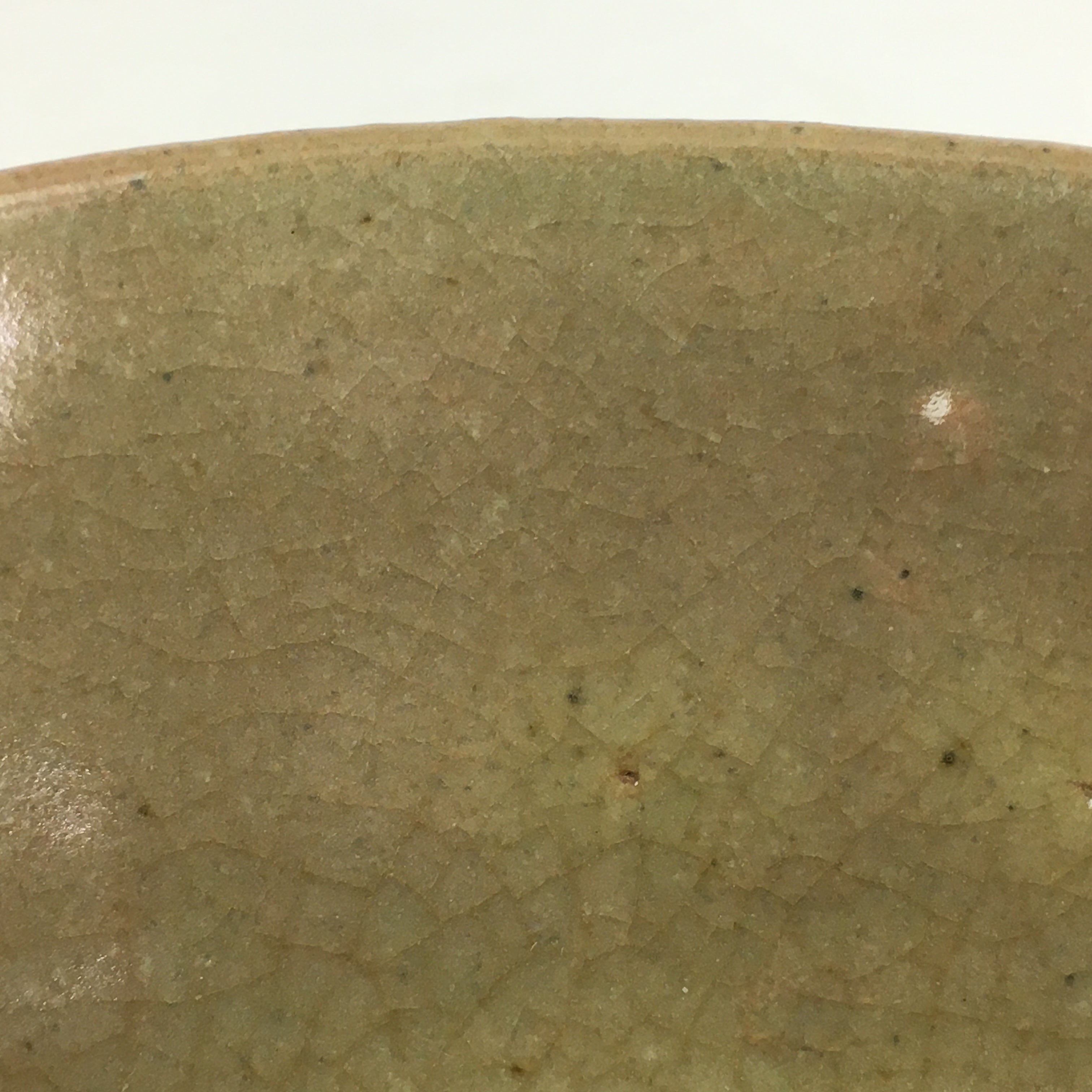 Japanese Ceramic Green Tea Ceremony Bowl Vtg Matcha Chawan Crane Pottery GTB900